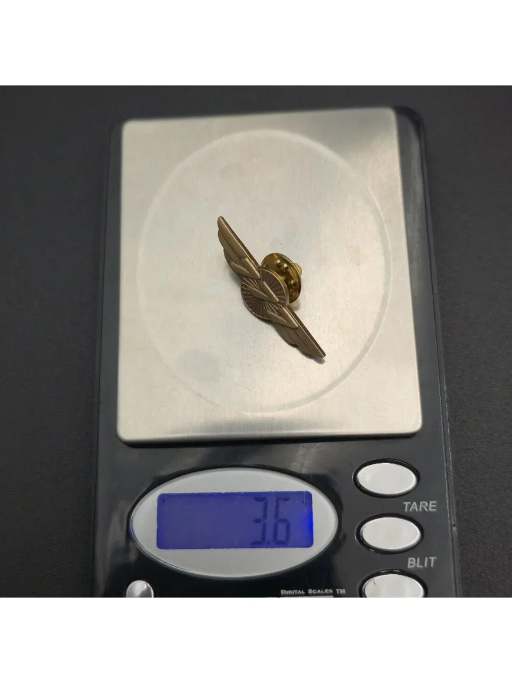 Boeing 777 Heritage Wings Antiqued Brass Lapel Pin Brooch A8064